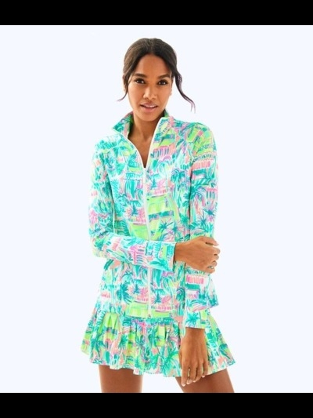 Lilly Pulitzer Hadlee Jacket in the "Perfect Match" print. - Picture 2 of 11
